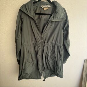 ATHLETA Drip Drop Rain Jacket Size S Green